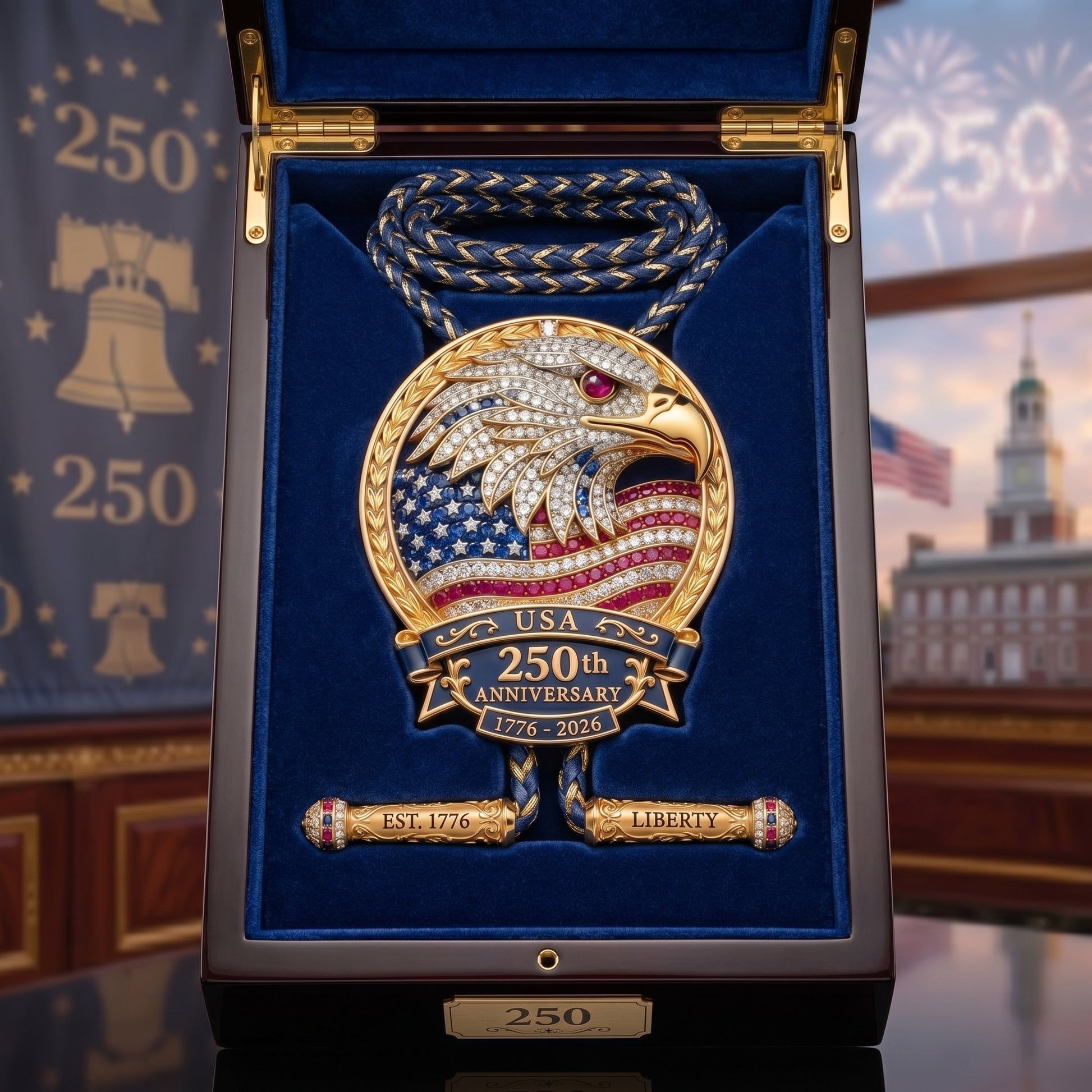 🎁Last Day 49% OFF - 🦅 USA 250th Anniversary Eagle Bolo Tie