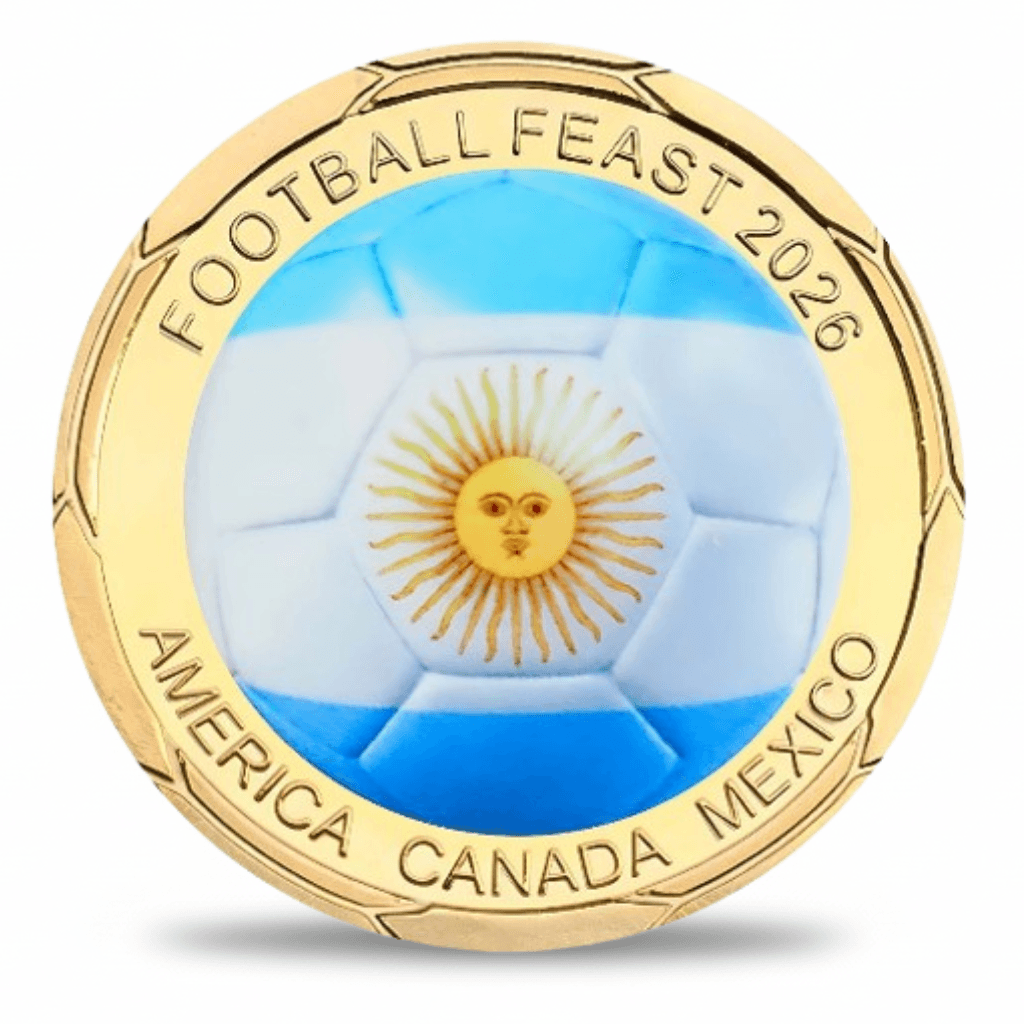 🏆 Flash Sale: 60% OFF ⚽Football Feast 2026 Coin – World Cup Collectible